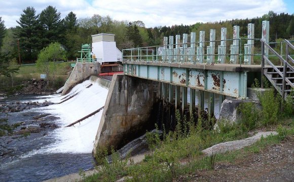 A dam on the Connecticut River
