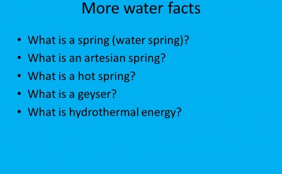 More water facts What is a