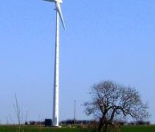 225kW wind mill in Staffordshire, England