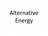 Alternative energy Hydroelectric Power