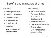 Benefits and drawbacks of dams