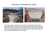 Examples of hydroelectric power
