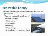 Not a renewable sources of energy