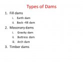 Types of dams