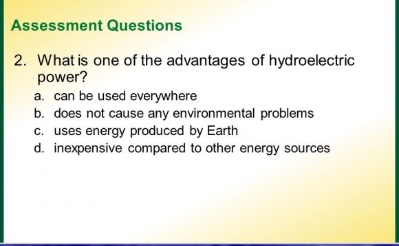 Advantages of hydroelectric Power